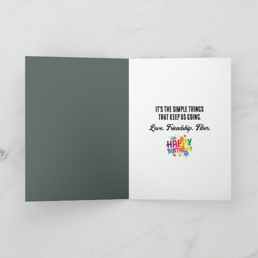 Old Lady Dancing Altes Geburtstag Karte (Innenseite)