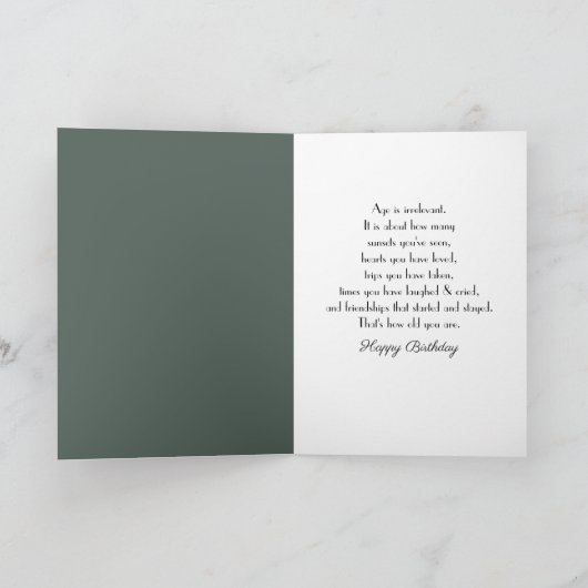 Old Lady Dancing Karte (Innenseite)