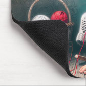 Old Lady Knitting Mousepad (Ecke)