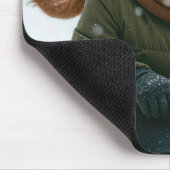 Old Lady Sledding Downhill Mousepad (Ecke)