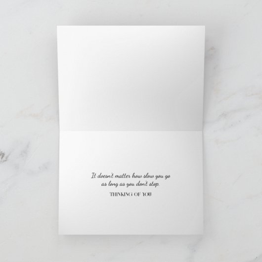 Old Lady Walking a Turtle Karte (Innenseite)