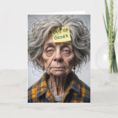 Old Lady wird bald gut Karte (Vorderseite)