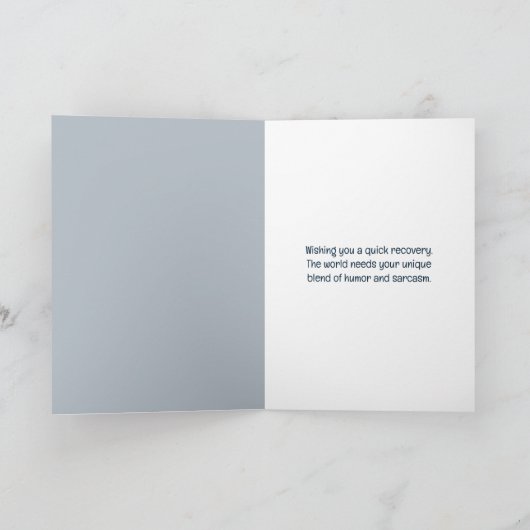 Old Lady wird bald gut Karte (Innenseite)