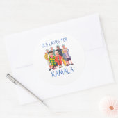 Old Ladys for Kamala Runder Aufkleber (Umschlag)