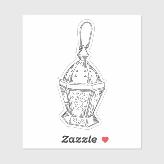 Old Lantern Aufkleber (Blatt)