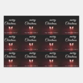 Old Lantern Light Frohe Weihnachtsskriptfamilie Geschenkpapier Set (Vorderseite)