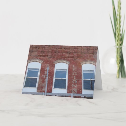 Old Legion Building in Brighton, Iowa Karte (Vorderseite)