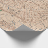 Old Lewis und Clark National Forest Map (1900) Geschenkpapier (Ecke)