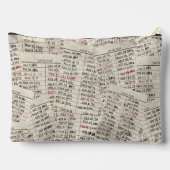 Old Library Card Collection Zubehörtasche (Rückseite)