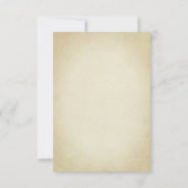 Old Library Card Wedding RSVP (Rückseite)