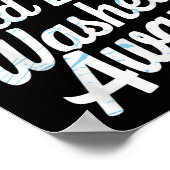 Old Life Washed Water Baptism Bible Verse Christia Poster (Ecke)