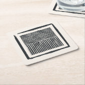 Old Line Ink Rechteckiger Pappuntersetzer (angewinkelt)