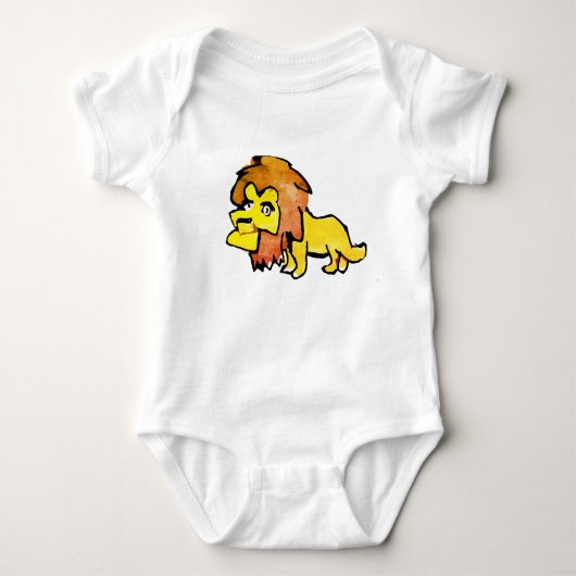 Old Lion Baby Strampler (Vorderseite)