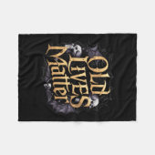 Old Lives Retro Horror Click Rock Art Design Fleecedecke (Vorderseite (Horizontal))