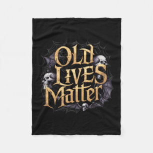 Old Lives Retro Horror Click Rock Art Design Fleecedecke