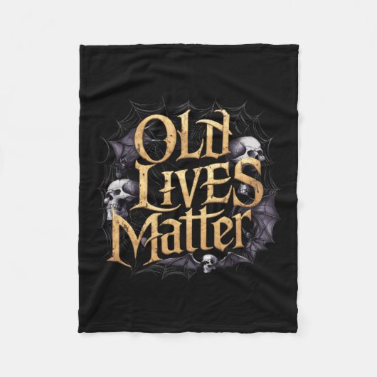 Old Lives Retro Horror Click Rock Art Design Fleecedecke (Vorderseite)
