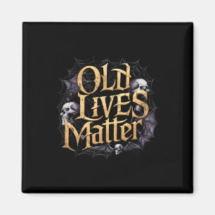 Old Lives Retro Horror Click Rock Art Design Magnet