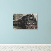 Old Locomotive Steam Motor Leinwanddruck (Insitu (Holzboden))