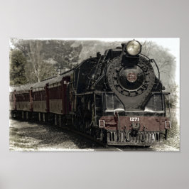 Old Locomotive Steam Motor Poster