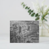 Old London Bridge 1694 Postkarte (Stehend Vorderseite)