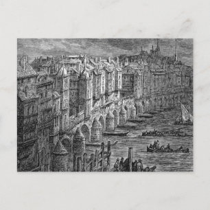 Old London Bridge 1694 Postkarte