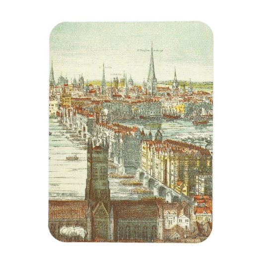 Old London Bridge, England Magnet (Vertikal)