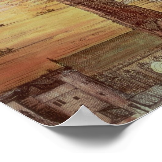 Old London Bridge Poster (Ecke)