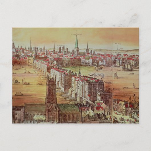 Old London Bridge Postkarte (Vorderseite)