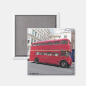 Old London Bus Magnet (Vorderseite/Rückseite)