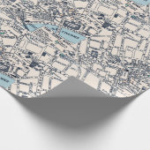 Old London Map of West End Geschenkpapier (Ecke)