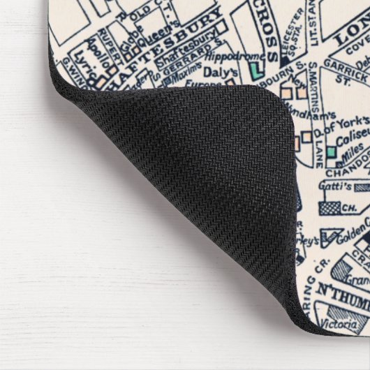 Old London Map of West End Mousepad (Ecke)
