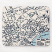 Old London Map of West End Mousepad (Vorne)