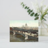 Old London Postcard - Blackfriars Bridge Postkarte (Stehend Vorderseite)
