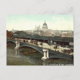 Old London Postcard - Blackfriars Bridge Postkarte