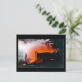Old London Postcard - Crystal Palace Fire 1936 Postkarte (Stehend Vorderseite)