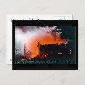Old London Postcard - Crystal Palace Fire 1936 Postkarte (Vorne/Hinten)