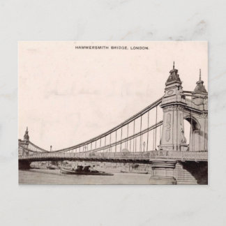 Old London Postcard - Hammersmith Bridge Postkarte