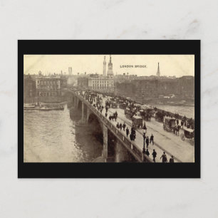 Old London Postcard - London Bridge Postkarte