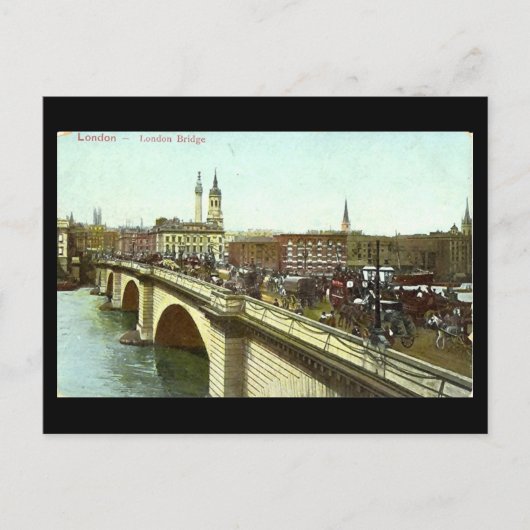 Old London Postcard - London Bridge Postkarte (Vorderseite)