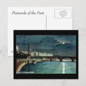 Old London Postcard - Waterloo Bridge Postkarte (Vorne/Hinten)