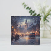 Old London Weihnachten mit Snowy Streets (Stehend Vorderseite)