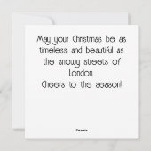 Old London Weihnachten mit Snowy Streets (Rückseite)