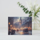 Old London Weihnachten mit Snowy Streets (Stehend Vorderseite)