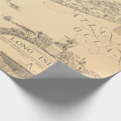 Old Long Island NY Map (1925)  Geschenkpapier (Ecke)