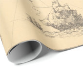 Old Long Island NY Map (1925)  Geschenkpapier (Rolleneckpunkt)