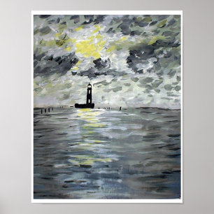 Old Louisiana Lighthouse Poster