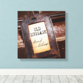 "Old Luggage" Leinwand Wrap Poster (Insitu (Holzboden))