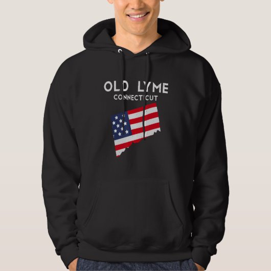 Old Lyme Connecticut USA Staat America Travel Conn Hoodie (Vorderseite)