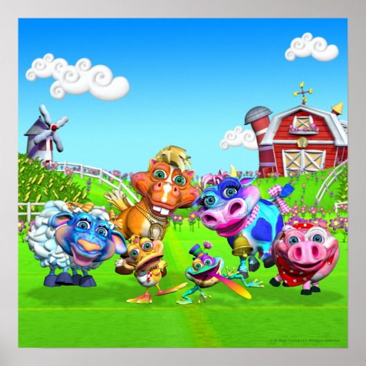 Old Mac Donald 18x18 Poster (Vorne)