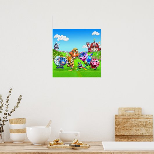 Old Mac Donald 18x18 Poster (Küche)